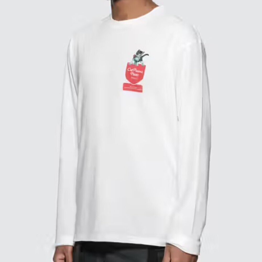 Undercover Cat Power Plant White Crewneck Long Sleeve Tee Shirt 3 / M​​